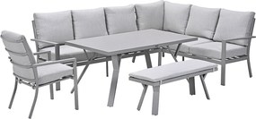 Garden Impressions Senja lounge dining set 5-delig rechts incl. stoel - valley sand