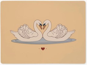 Siliconen placemat Swan