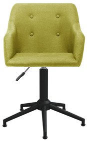 vidaXL Kantoorstoel draaibaar stof groen
