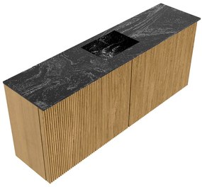 Mondiaz Joya DLux 100cm toiletmeubel oak met wastafel faye midden zonder kraangat lava