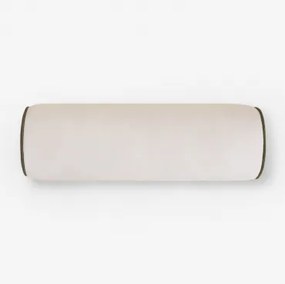 Tuinkussen Rol 15x50 Cm In Somalia-stof Gardenia Wit - Sklum
