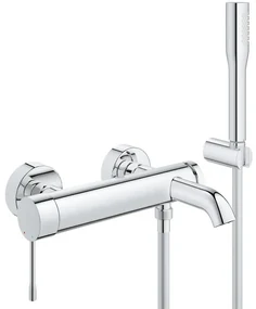 GROHE Essence New badkraan met omstel en koppelingen met douchegarnituur chroom 33628001