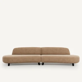 6-zitsbank stonewashed fluweel, Rosebury