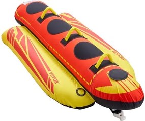 VEVOR Fun Tube Set, opblaasbare sleepboten voor 1-3 personen, 231 kg Watersport sleepbare tube met volledige nylon hoes, gevoerde handgrepen en snelheidsveiligheidsventiel