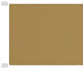vidaXL Luifel verticaal 100x1200 cm oxford stof beige