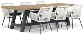 Tuinset 6 personen 260 cm Rope Wit Lifestyle Garden Furniture Advance/Trente