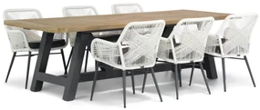 Tuinset 6 personen 260 cm Rope Wit Lifestyle Garden Furniture Advance/Trente