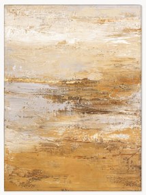 Handbeschilderde canvasdoek Hydrate met houten frame