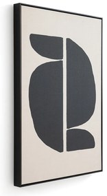 Doek in bedrukt linnen 70x100 cm, Lodga