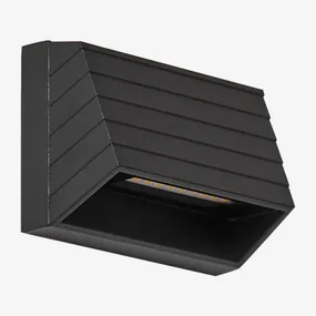 Led-wandlamp Voor Buiten In Aluminium Nolise Zwart - Sklum