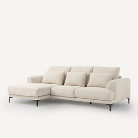 Zitbank met hoek links in bouclé, Marsile