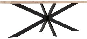 Goossens Eettafel Blade, Strak blad ovaal 220 x 110 cm 6 cm dik