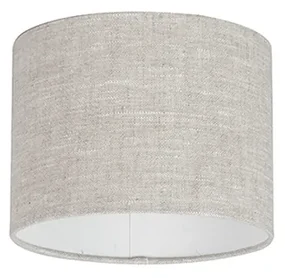 Stoffen lampenkap lichtgrijs rond 20/20/15 Modern