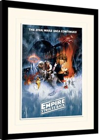 Ingelijste poster Star Wars: Empire Strikes Back - One Sheet