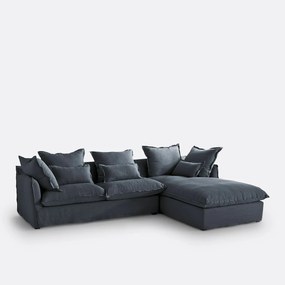 Hoes in linnen voor hoekbank Odna