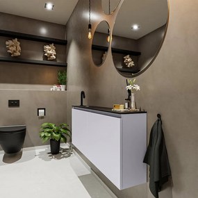 Mondiaz Ture 120cm toiletmeubel cale met wastafel urban links 1 kraangat