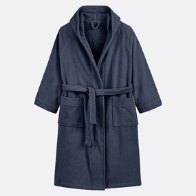 Badjas met kap in fluwelen badstof 450 g/m2, Trizie