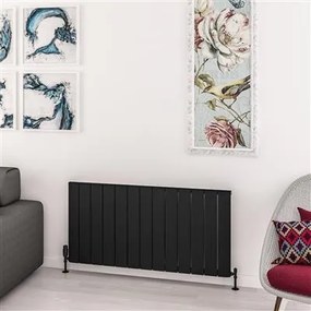 Eastbrook Withington radiator 125x60cm aluminium 1270W zwart mat