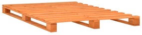 vidaXL Bedframe pallet massief grenenhout bruin 160x200 cm