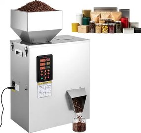 VEVOR Poederdoseermachine, Deeltjesdispenser, Automatische Poedervuller, 10-500 g, Intelligent Wegen &amp; Vullen, Roestvrijstalen Constructie, Hoge Nauwkeurigheid, Ideaal voor Noten, Zaden, Thee, Koffiebonen, Specerijen, Meel