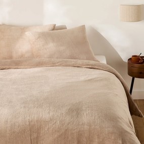 Bedset, rechthoekige kussensloop, voor/achter fleece