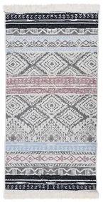 vidaXL Vloerkleed 100x200 cm katoen roze en aqua