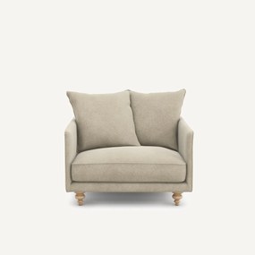 Linnen fluwelen fauteuil, LAZARE