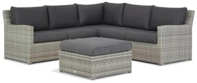Loungeset tuin 4 personen Wicker Grijs Garden Collections Giardino