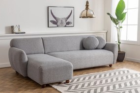 Hoekbank Eddy links bouclé | Atelier Del Sofa