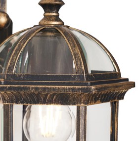 Klassieke buiten wandlamp antiek goud IP44 - Glasgow Klassiek / Antiek E27 IP44 Buitenverlichting