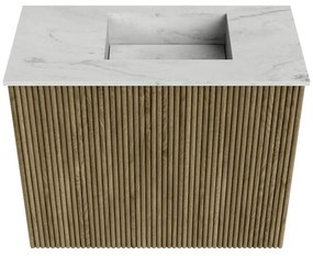 Mondiaz Joya DLux 50cm toiletmeubel dusk met wastafel faye rechts 1 kraangat opalo