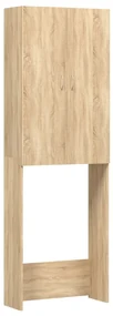 vidaXL Wasmachinekast 64x25,5x190 cm sonoma eikenkleurig