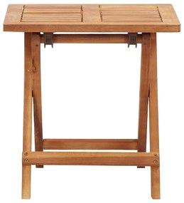 vidaXL Salontafel inklapbaar 40x40x40 cm massief acaciahout