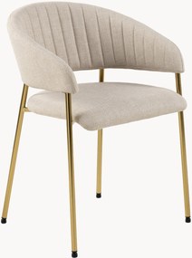 Gestoffeerde eetkamerstoelen Ann met armleuningen, 2 stuks