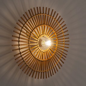 Ronde wandlamp in rotanØ50 cm, Nogu