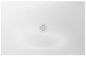 Crosswater Creo douchebak - 160x90x2.5cm - rechthoek - wit CRR900X1600W