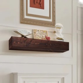 VEVOR schouwmantel, 60 x 8 x 6 inch, draagvermogen van 50 lbs, schouwmantel van natuurlijk hout voor boven de open haard, zwevende boerderijplank voor wandmontage, handgemaakte schouwmantel voor wanddecoratie, rustiek bruin