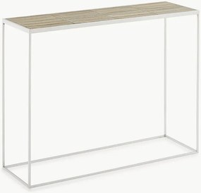 Consoletafel van keramiek en chroomstaal, CERAMI