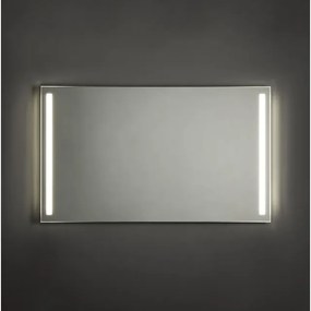 Adema Squared badkamerspiegel 120x70cm met verlichting links en rechts LED met spiegelverwarming en sensor schakelaar NAA002-N45A-120