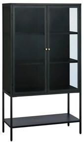 Zwarte Kast Op Hoge Poten - 90x40x160cm.