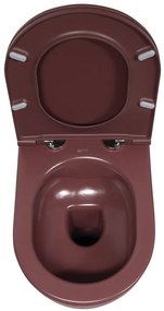 Sapho Infinity randloos toilet 53x36,5cm mat rood