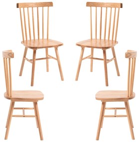 Pak 4 Wowis houten stoelen
