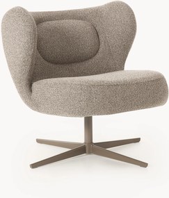 Bouclé draaibare loungefauteuil Marlon