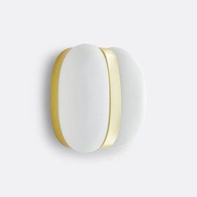 Wandlamp in messing en opaline glas, Sitira