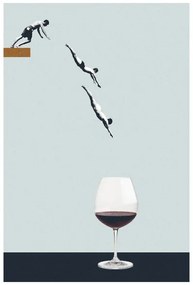Poster Maarten Léon - Your friends in a glass