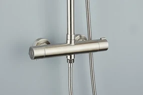 Saniclear Exclusive volledig 304 RVS regendouche opbouw 30cm met 3 standen handdouche