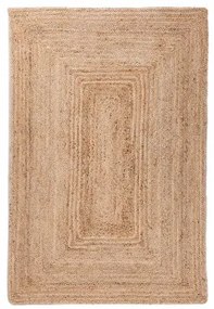 Natuurlijke Jute Vloerkleed Tempo 180 X 120 Cm - Sklum