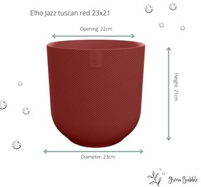 Pot Elho Jazz Round tuscan red