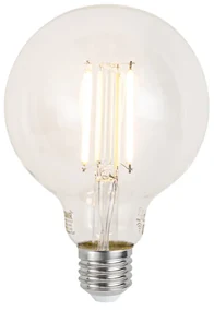 Smart zwart met goud met smoke glas incl. Wifi G95- Zuzanna E27 bol / globe / rond Binnenverlichting Lamp