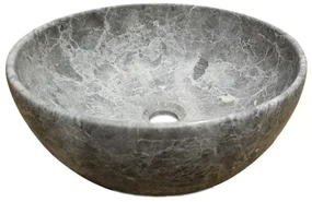 Lambini Designs Colorno waskom marmer 41cm tundra grey